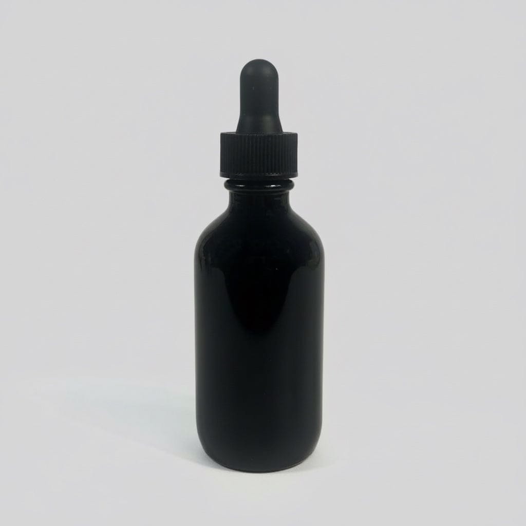 Pravada private Label Black Ribbed Glass Dropper - Samples