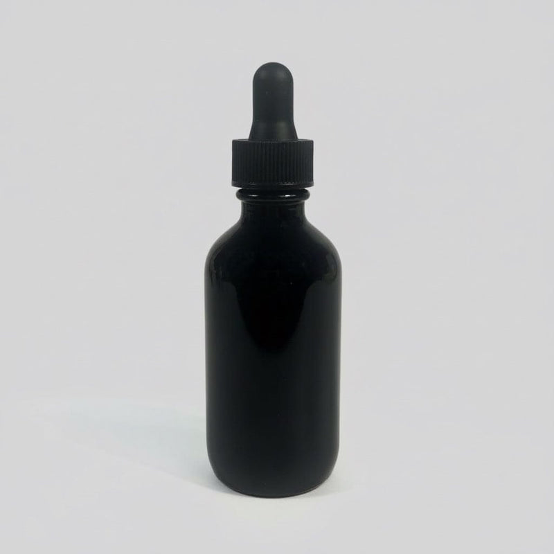 Pravada private Label Black Ribbed Glass Dropper - Samples