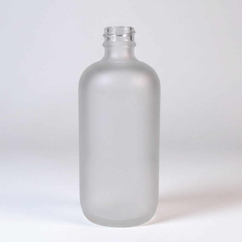 Pravada private Label Boston Round Frosted Glass Bottle - 8oz