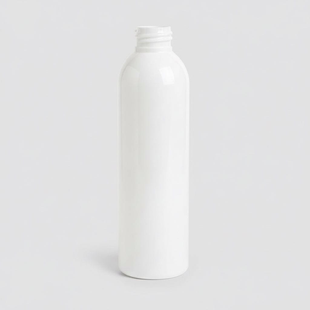 Pravada private Label Cosmo Round White PET Plastic Bottle - 6oz