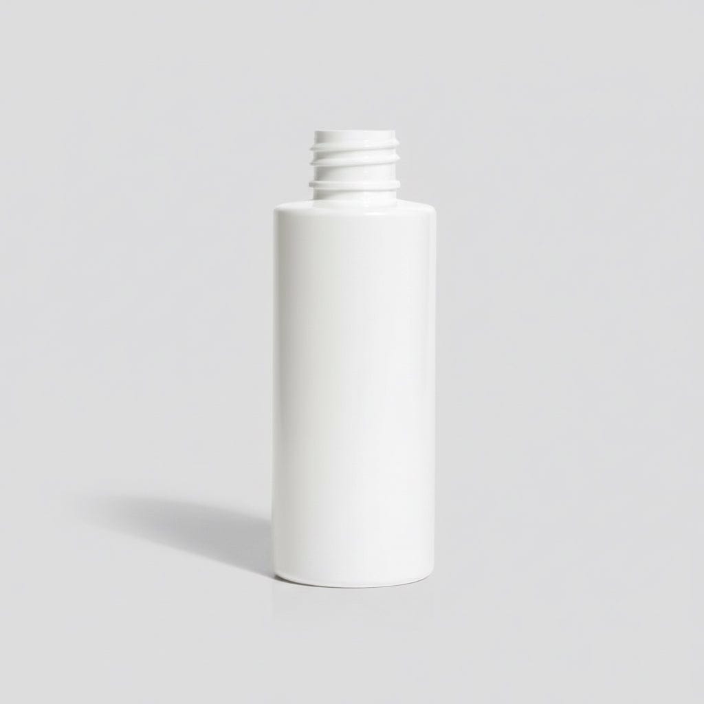 Pravada private Label Cylinder White PET Plastic Bottle - 2oz