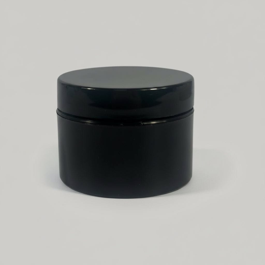 Pravada private Label Double Wall Black Plastic Jar - 1oz