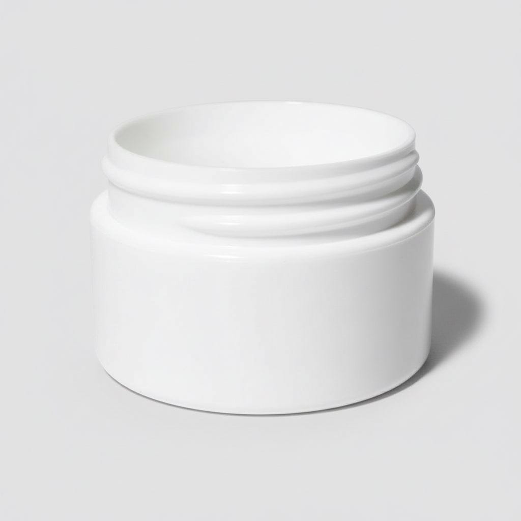 Pravada private Label Double Wall White Plastic Jar - 0.5oz