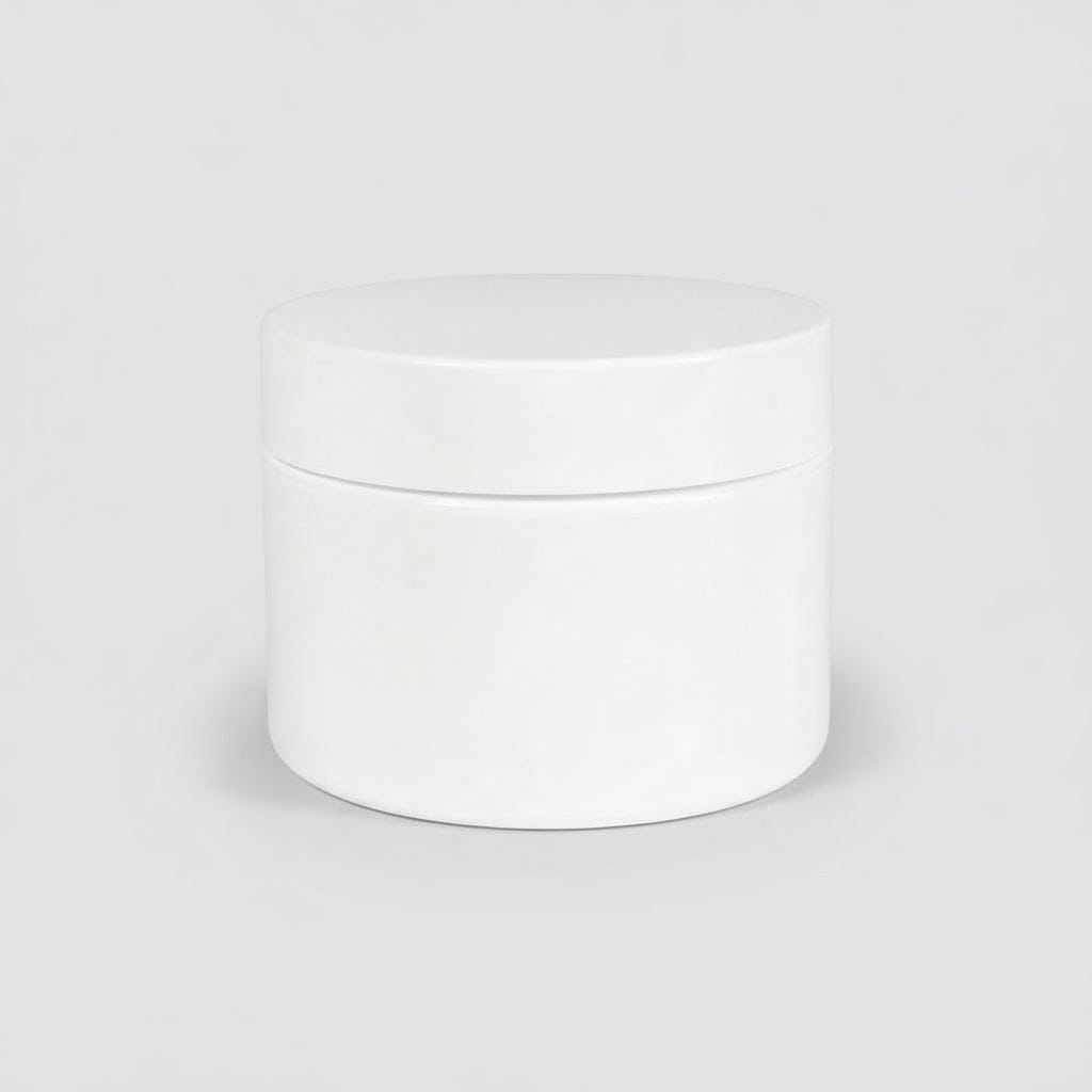 Pravada private Label Double Wall White Plastic Jar - 1oz