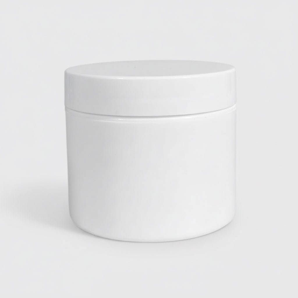 Pravada private Label Double Wall White Plastic Jar - 2oz