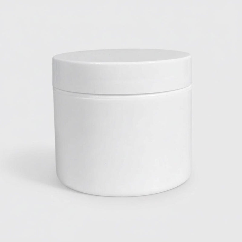 Pravada private Label Double Wall White Plastic Jar - 2oz