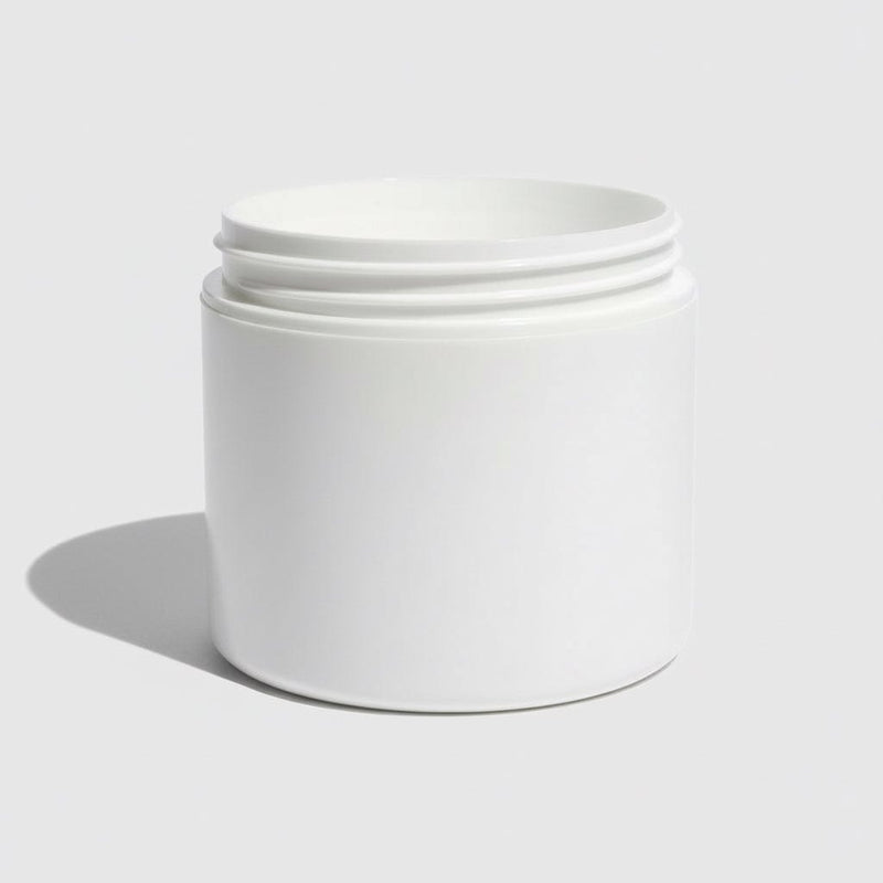 Pravada private Label Double Wall White Plastic Jar - 4oz