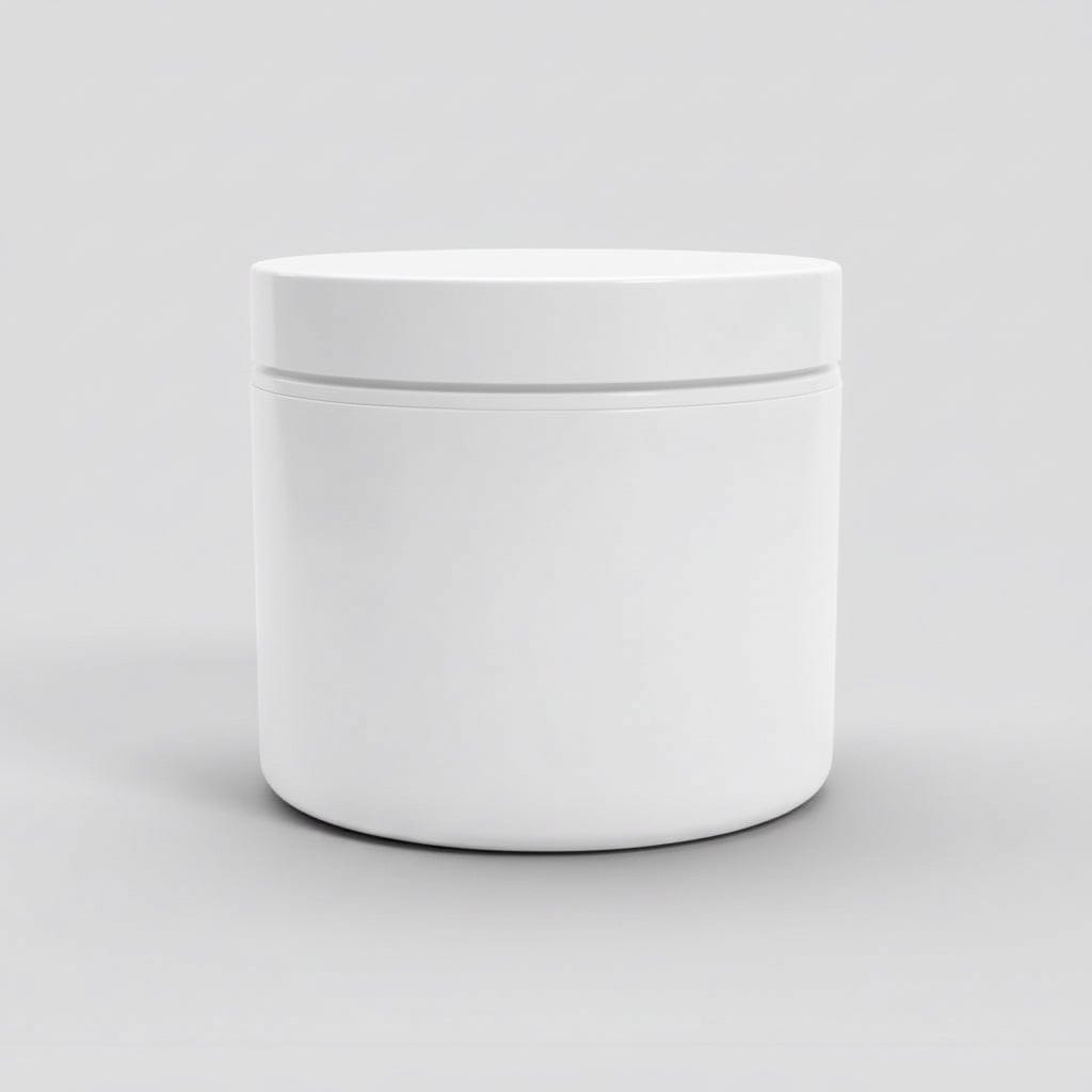 Pravada private Label Double Wall White Plastic Jar - 4oz