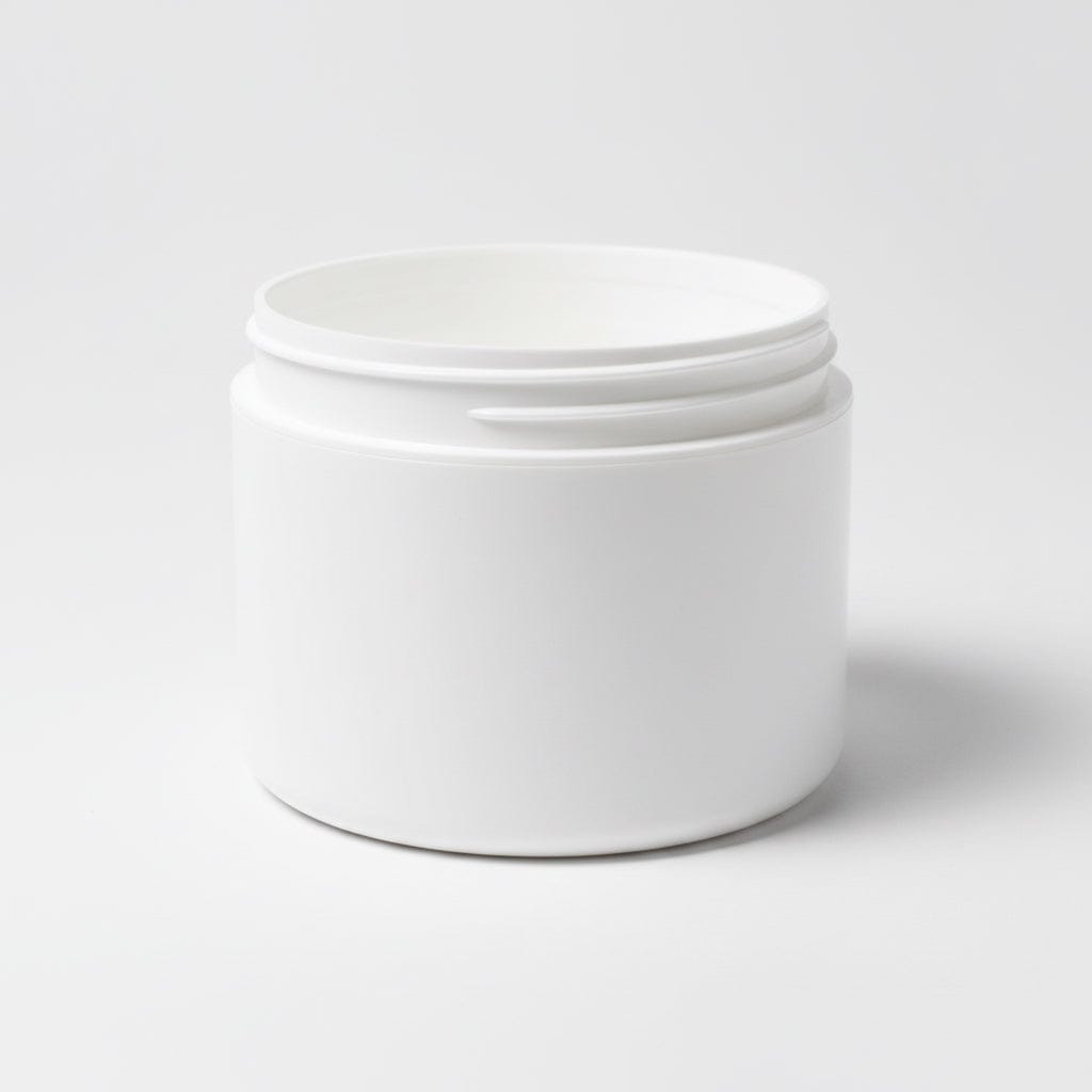 Pravada private Label Double Wall White Plastic Jar - 8oz