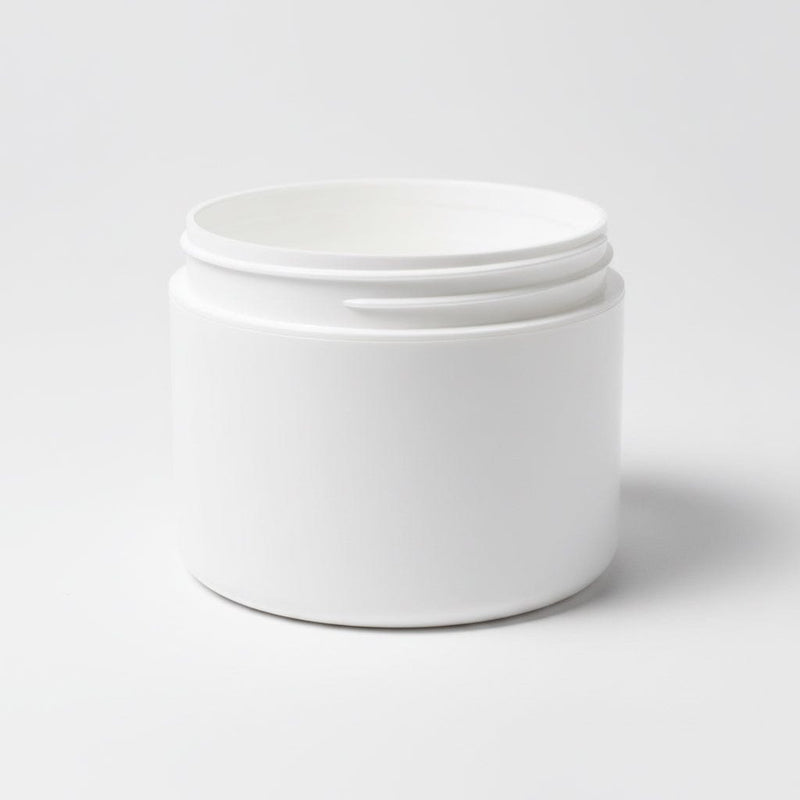 Pravada private Label Double Wall White Plastic Jar - 8oz