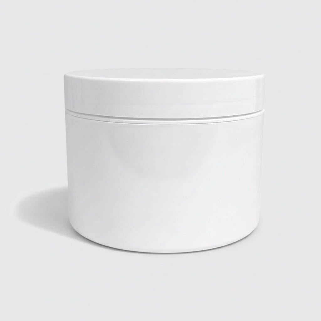 Pravada private Label Double Wall White Plastic Jar - 8oz