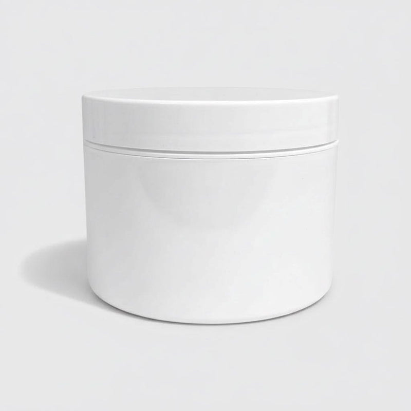 Pravada private Label Double Wall White Plastic Jar - 8oz