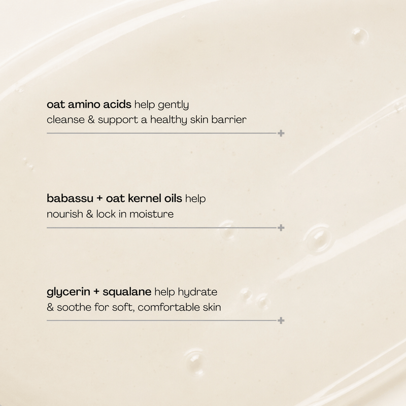 Pravada private Label Gentle Oat Milk Cleanser