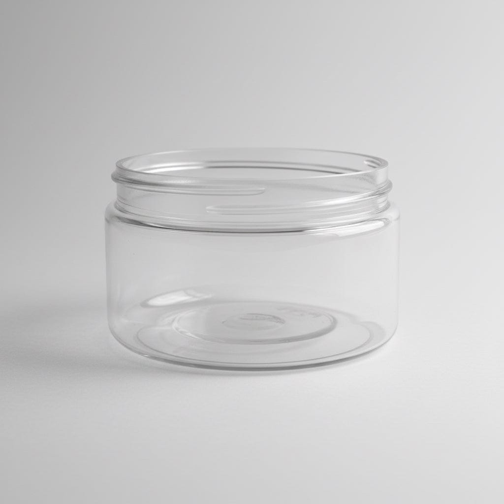 Pravada private Label Low Profile Clear Plastic Jar - 4oz