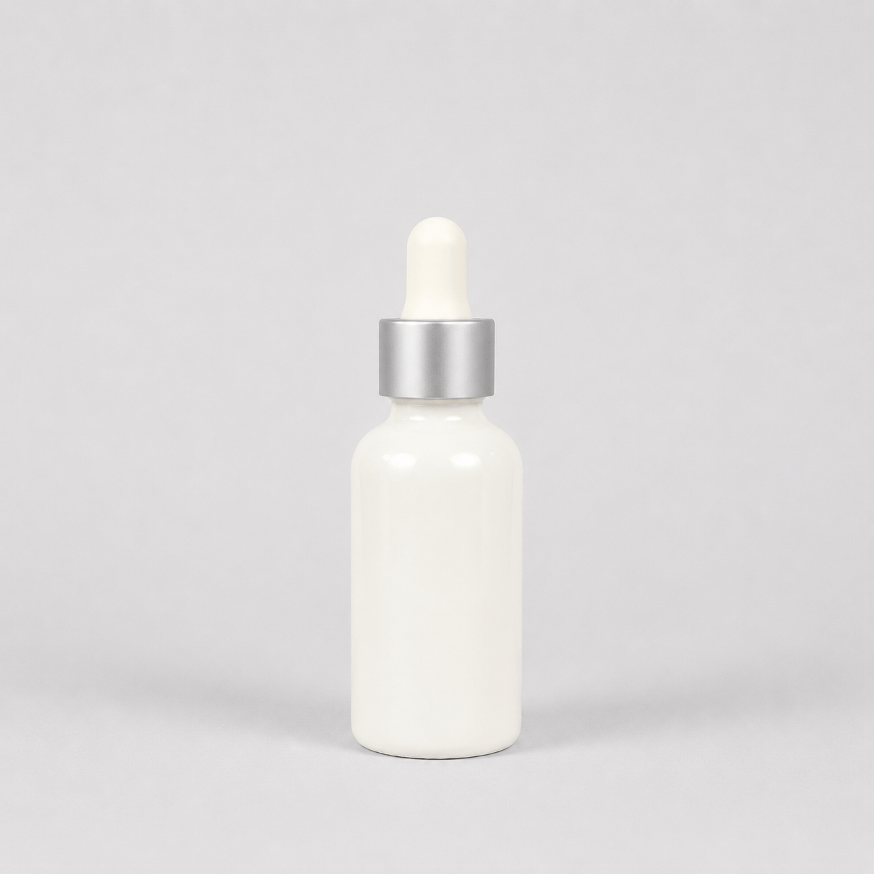 Pravada private Label Matte Silver Glass Dropper - 20-400