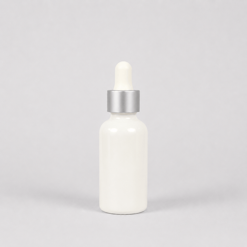 Pravada private Label Matte Silver Glass Dropper - 20-400