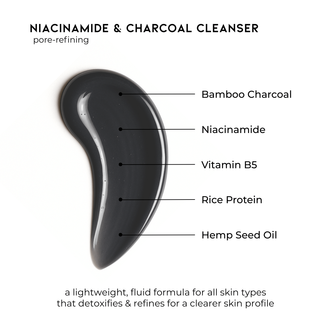 Pravada Private Label Niacinamide & Charcoal Pore Refining Cleanser - Samples