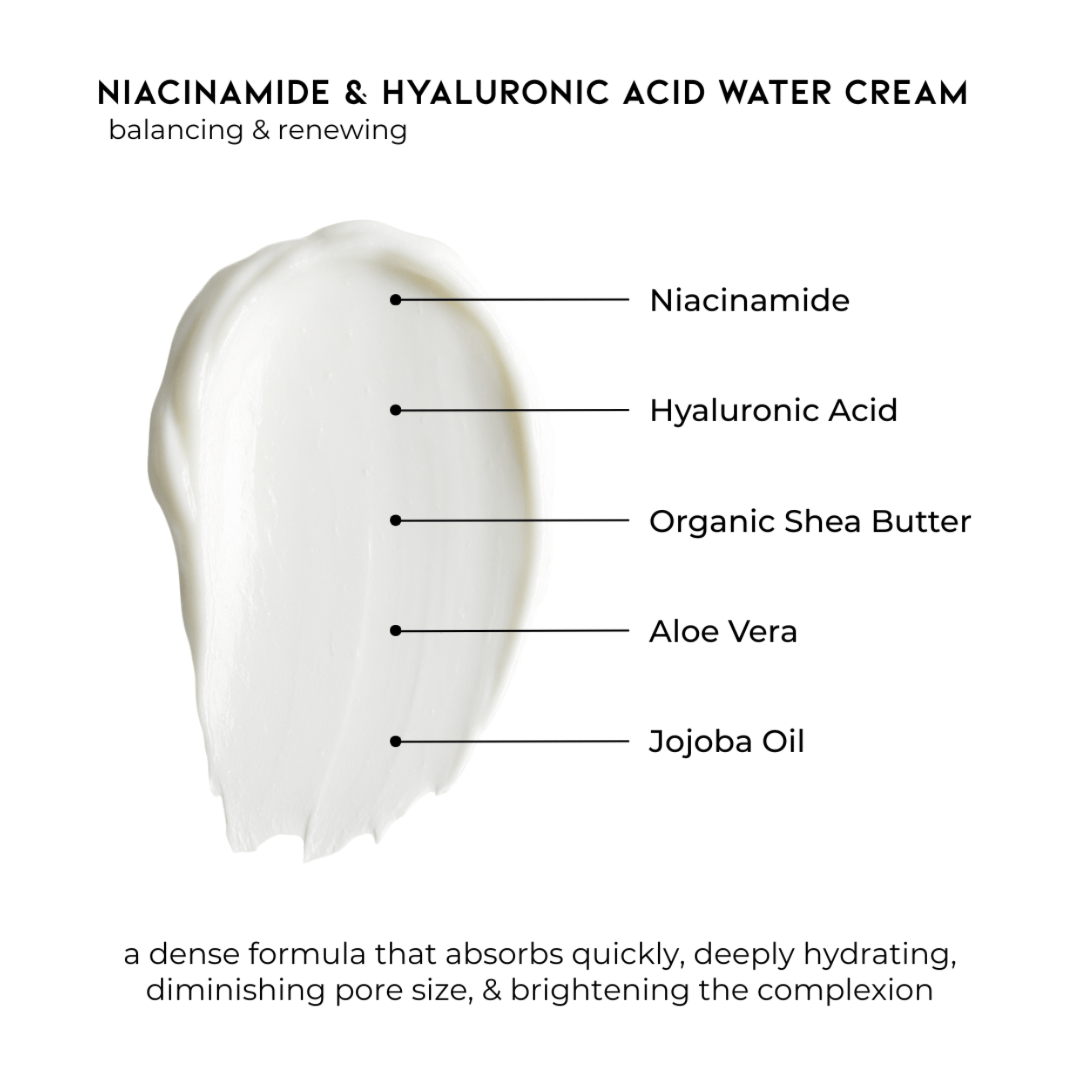 Pravada private Label Niacinamide & Hyaluronic Acid Water Cream Formulation Breakdown