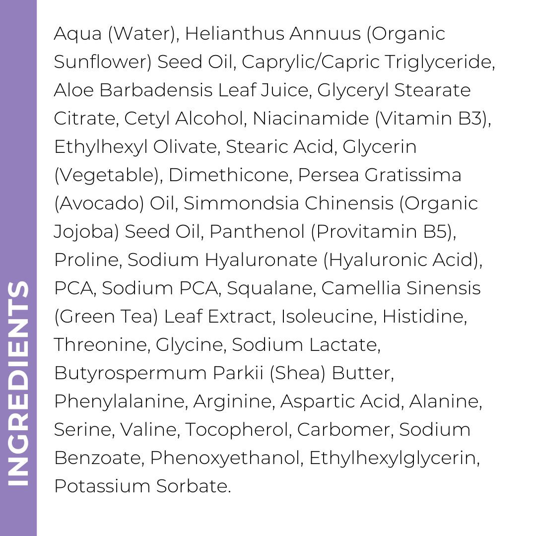 Pravada private Label Niacinamide Hydrating Body Lotion Ingredient List