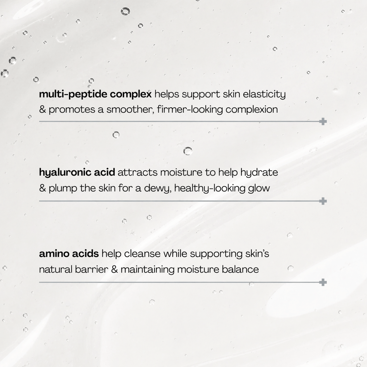 Pravada private Label Peptide+ Hydro Gel Cleanser