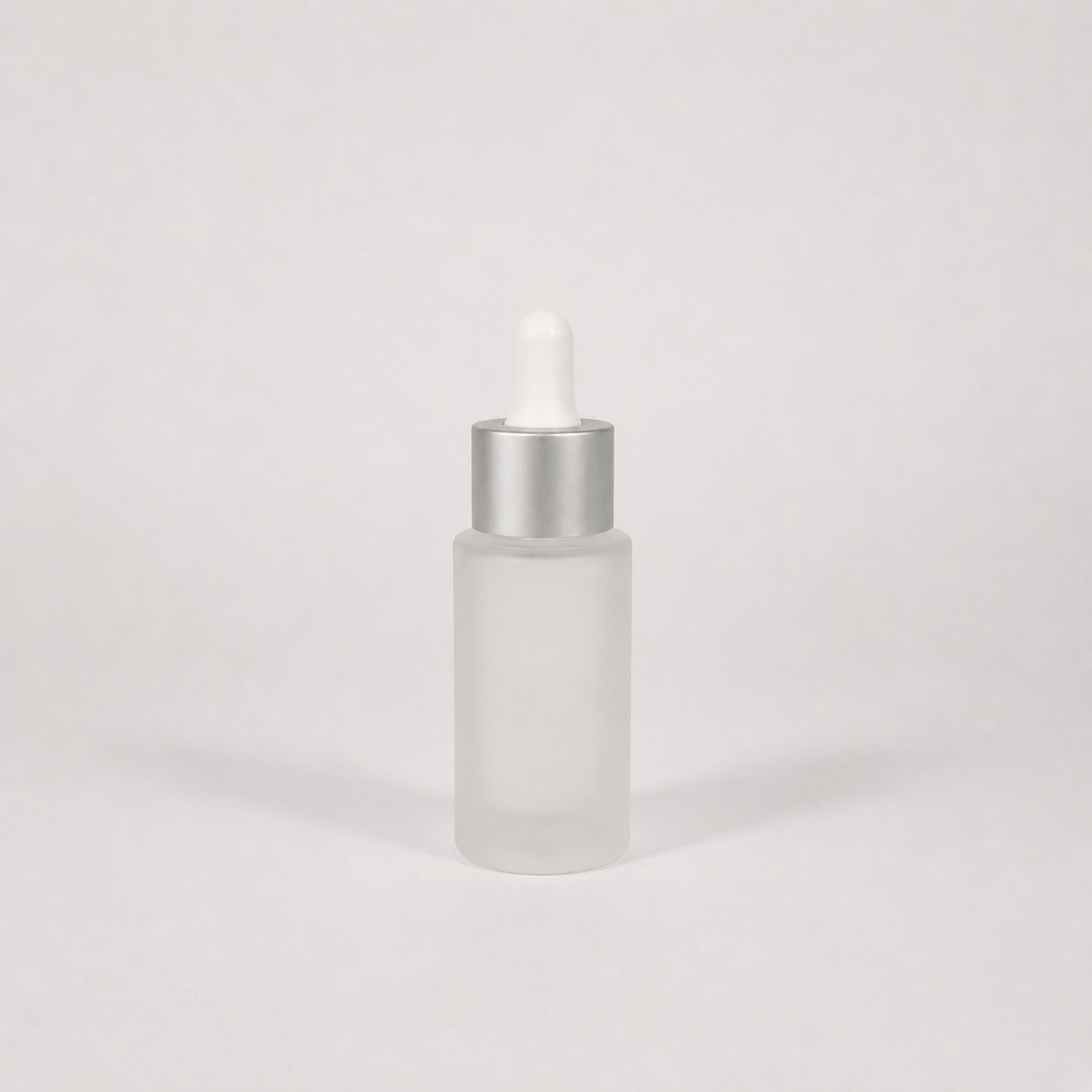 Pravada private Label Premium Aspen Frosted Glass Cylinder with Dropper - 30ml