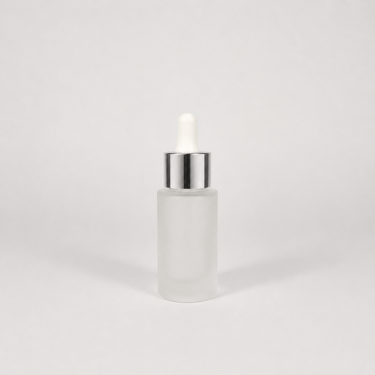Pravada private Label Premium Aspen Frosted Glass Cylinder with Dropper - 30ml