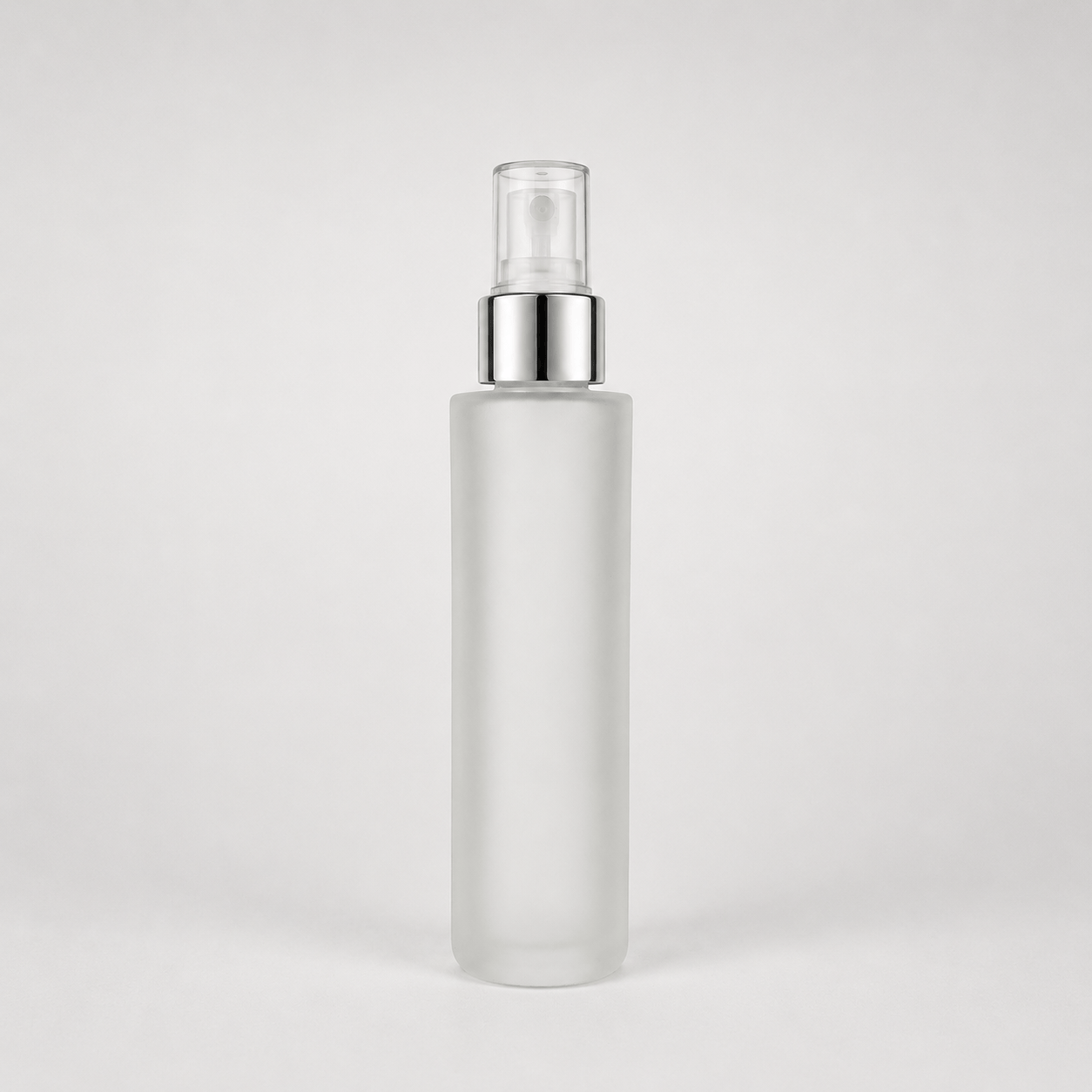 Pravada private Label Premium Aspen Frosted Glass Cylinder with Sprayer - 120ml
