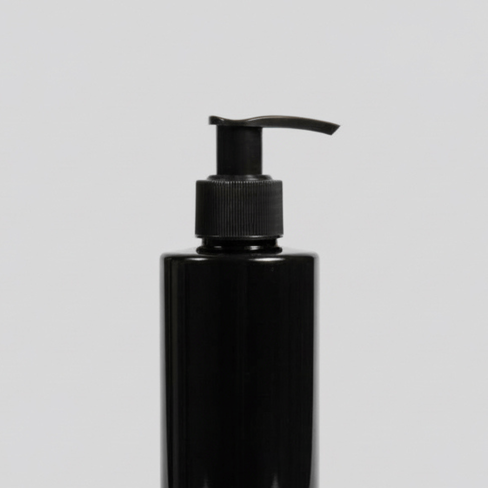Pravada private Label Ribbed Black Lotion Pump - 24-410