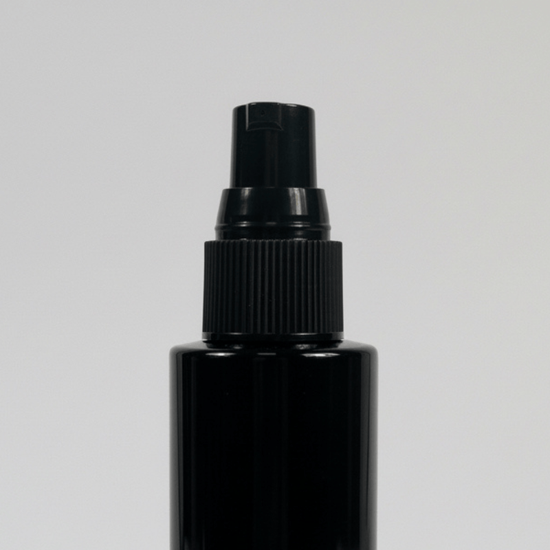 Pravada private Label Ribbed Black Treatment Pump - 20-410