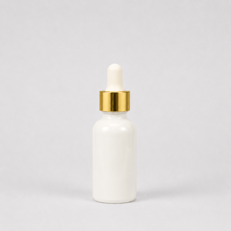 Pravada private Label Shiny Gold Glass Dropper - 20-400