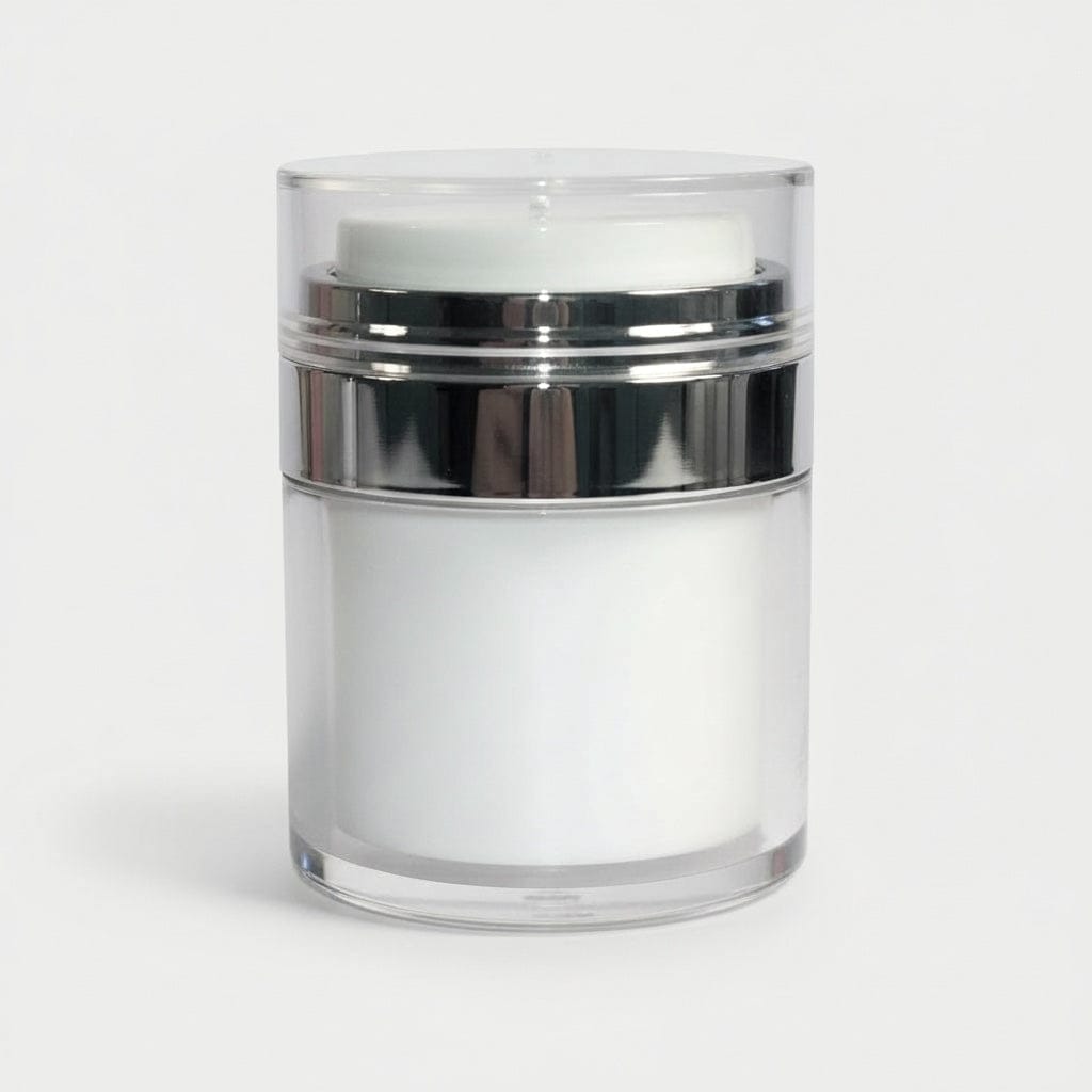 Pravada private Label Shiny Silver Airless Jar - 30ml
