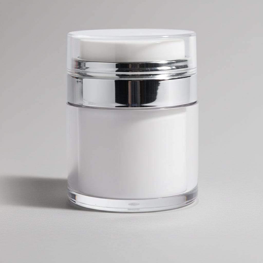Pravada private Label Shiny Silver Airless Jar - 50ml