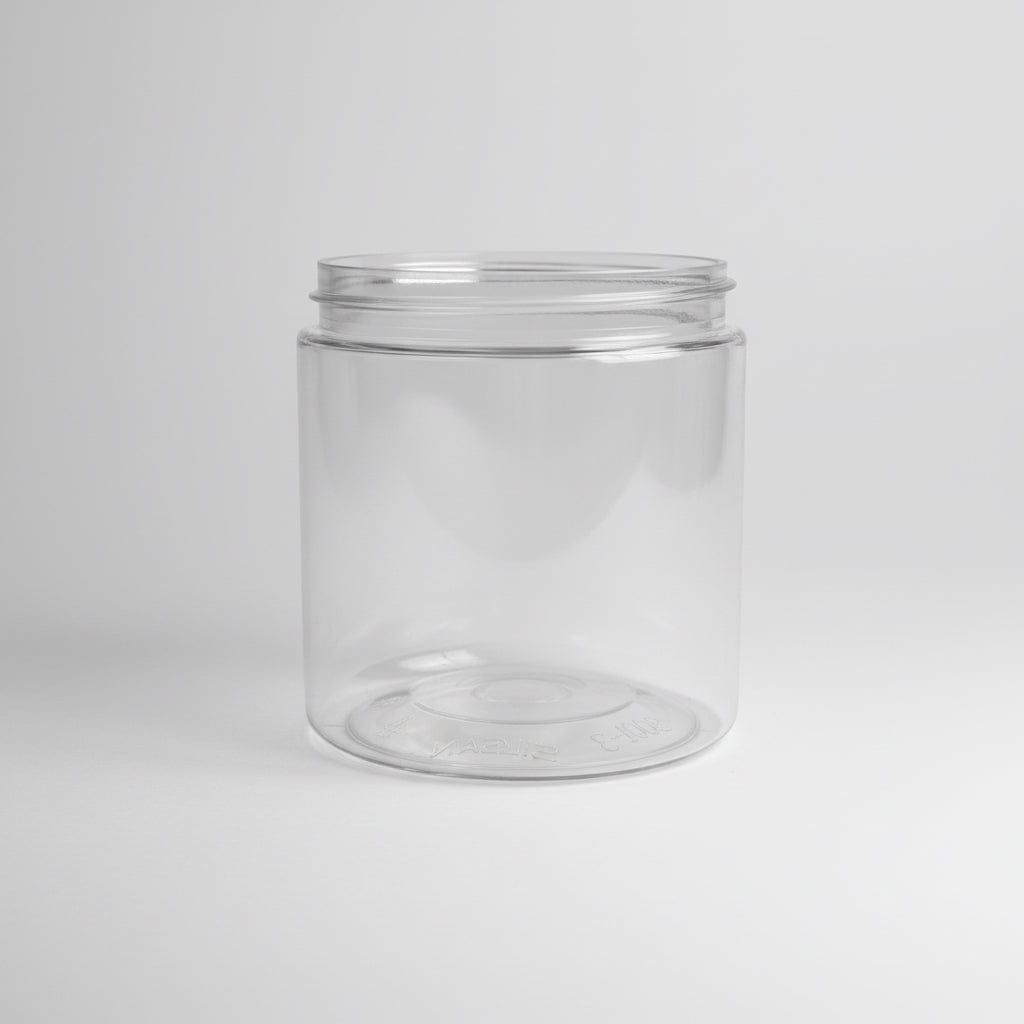Pravada private Label Straight Clear Plastic Jar - 8oz