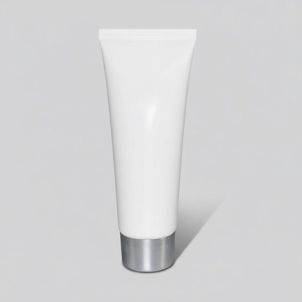 Pravada private Label White/Chrome Twist-Cap Tube - 4oz