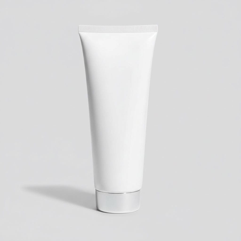 Pravada private Label White/Chrome Twist-Cap Tube - 8oz