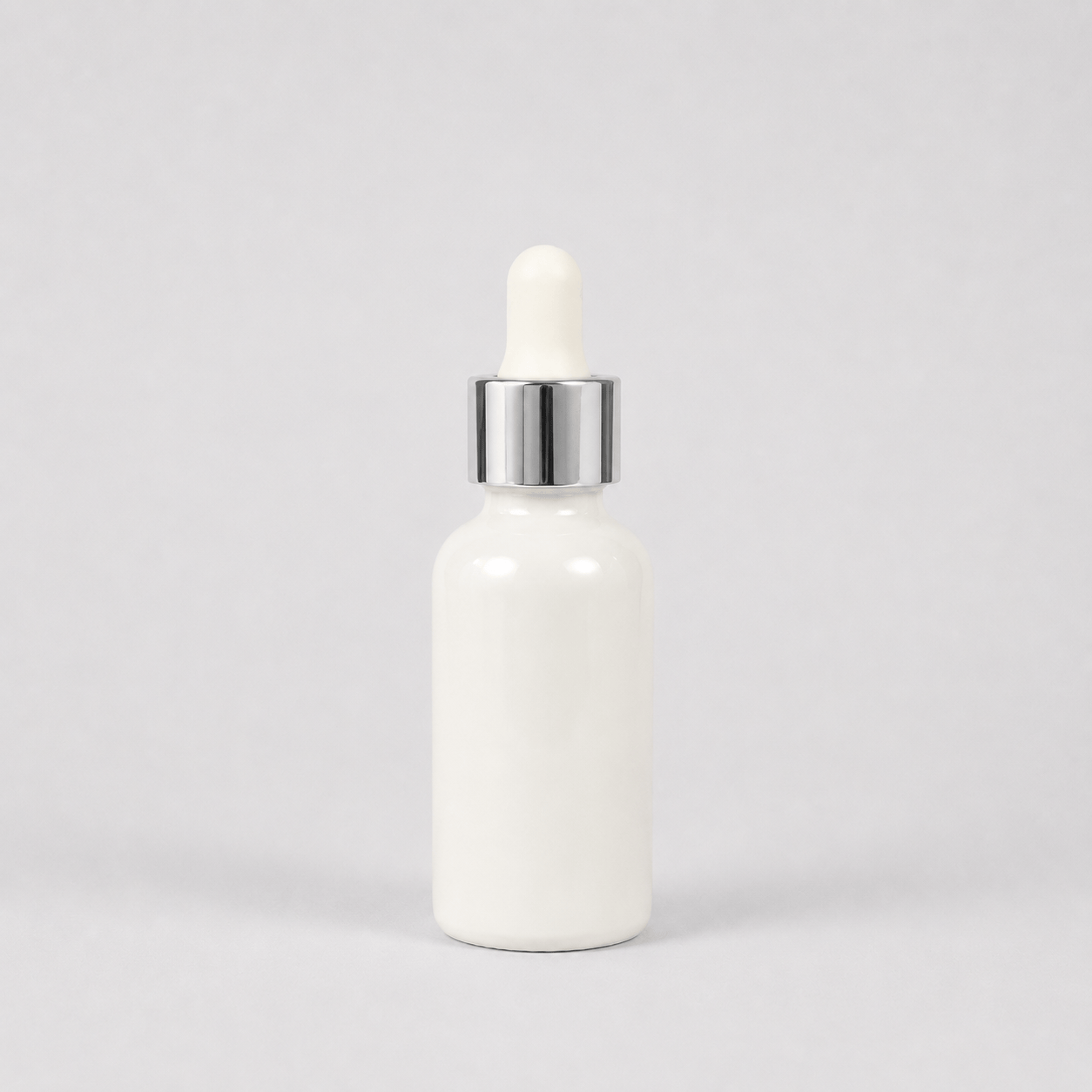 Pravada private Label Shiny Silver Glass Dropper - 20-400