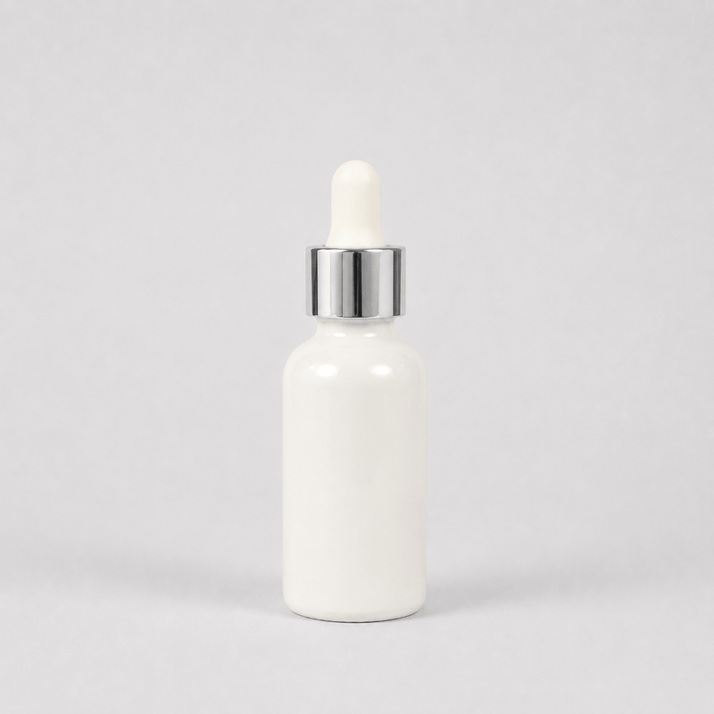 Pravada private Label Shiny Silver Glass Dropper - 20-400